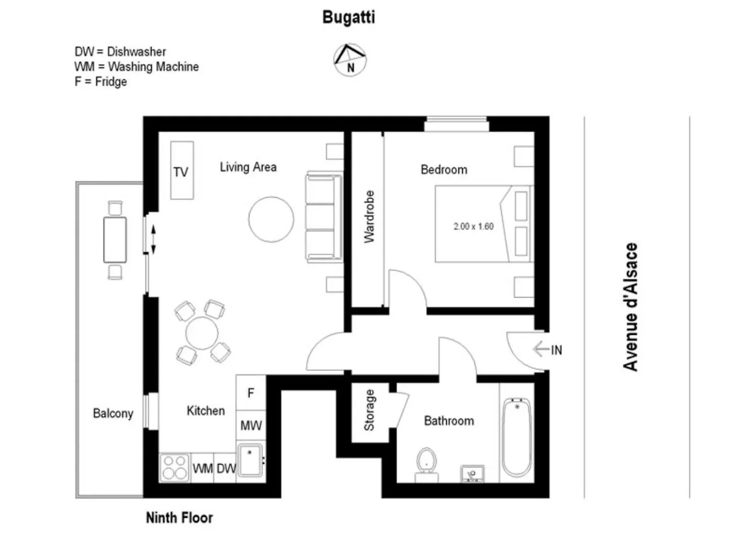 Sunlight Properties - Bugatti - Beausoleil, France 1 Bedroom, Stunning Holiday Rental Apartment With Balcony